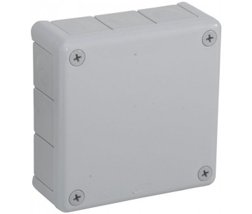 Puszka natynkowa pusta 12 wlotów VIPLAST VP-51 SZARA IP55 118x118x46mm 051-03
