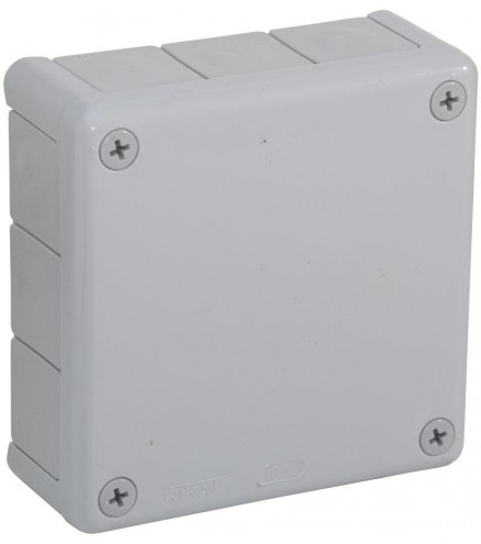 Puszka natynkowa pusta 12 wlotów VIPLAST VP-51 SZARA IP55 118x118x46mm 051-03