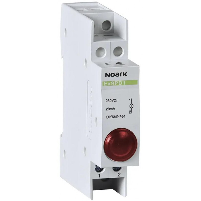 LAMPKA SYGNALIZACYJNA, 230V AC/DC, 1 CZERWONY LED Ex9PD1r Noark 102433