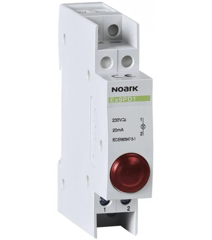 LAMPKA SYGNALIZACYJNA, 230V AC/DC, 1 CZERWONY LED Ex9PD1r Noark 102433