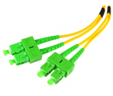 PATCHCORD ŚWIATŁOWODOWY SM 2M DUPLEX 9/125, SC/APC-SC/APC 3MM