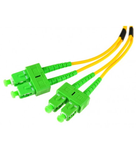 PATCHCORD ŚWIATŁOWODOWY SM 2M DUPLEX 9/125, SC/APC-SC/APC 3MM