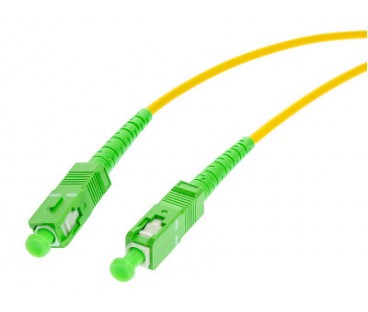PATCHCORD ŚWIATŁOWODOWY SM 1M SIMPLEX 9/125, SC/APC-SC/APC 3MM