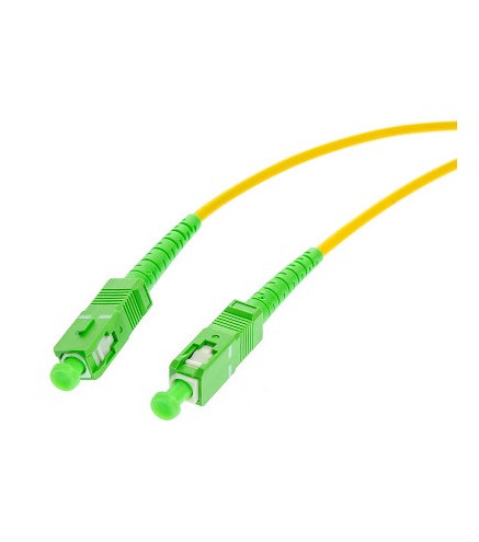 PATCHCORD ŚWIATŁOWODOWY SM 1M SIMPLEX 9/125, SC/APC-SC/APC 3MM