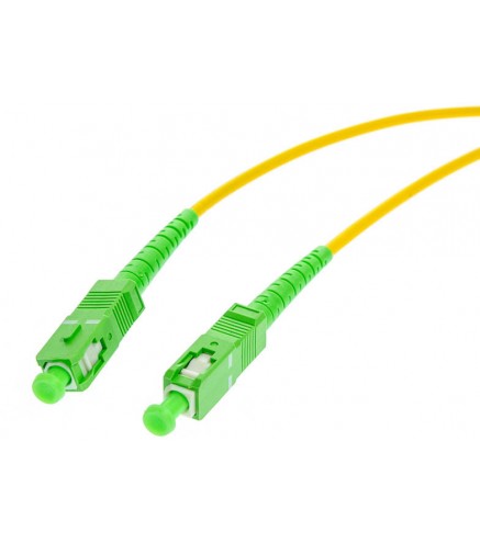 PATCHCORD ŚWIATŁOWODOWY SM 1M SIMPLEX 9/125, SC/APC-SC/APC 3MM