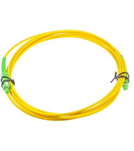 PATCHCORD ŚWIATŁOWODOWY SM 3M SIMPLEX 9/125, SC/APC-SC/APC 3MM