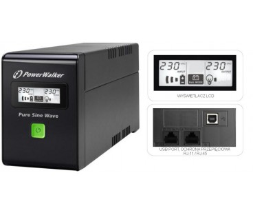 UPS ZASILACZ AWARYJNY PowerWalker VI 600 SW FR