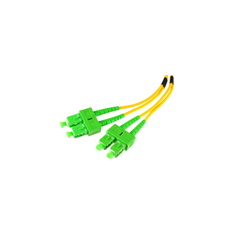 PATCHCORD ŚWIATŁOWODOWY SM 1M DUPLEX 9/125, SC/APC-SC/APC 3MM