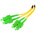 PATCHCORD ŚWIATŁOWODOWY SM 1M DUPLEX 9/125, SC/APC-SC/APC 3MM