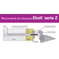 Kołek do mocowania na elewacji Ebolt 12*220 mm z gwintem wewnetrznym m5