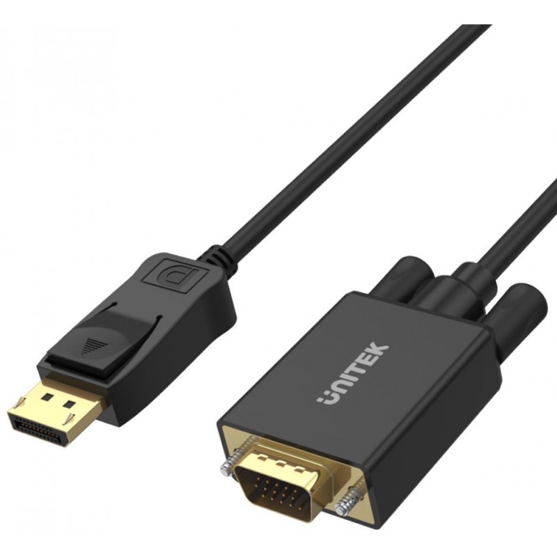 Adapter Unitek DisplayPort na VGA, kabel 1,8m