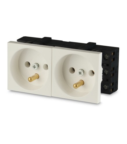 Gniazdo 2M elektryczne podwójne