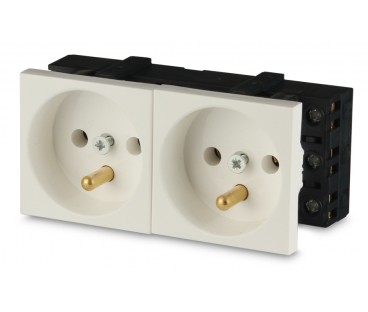 Gniazdo 2M elektryczne podwójne