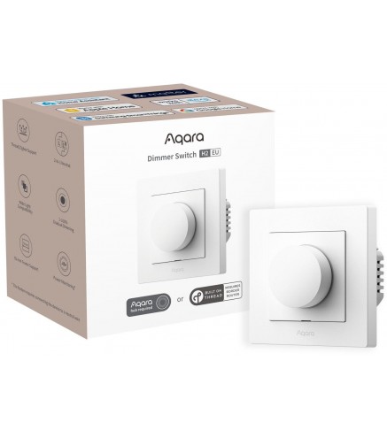 Aqara Dimmer Switch H2 Eu Biały Ściemniacz Światła Z Pokrętłem Kd-R01D