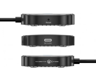 Unitek Bezprzewodowy transmiter HDMI 1080p, 1 nadajnik + 2 odbiorniki, czarny