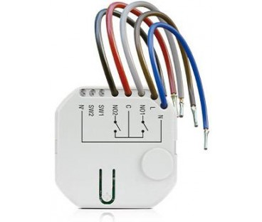 SATEL BE WAVE Bezprzewodowy dwukanałowy sterownik 230 V AC, dopuszkowy Smart CH Relay ASW-210 ABAX2