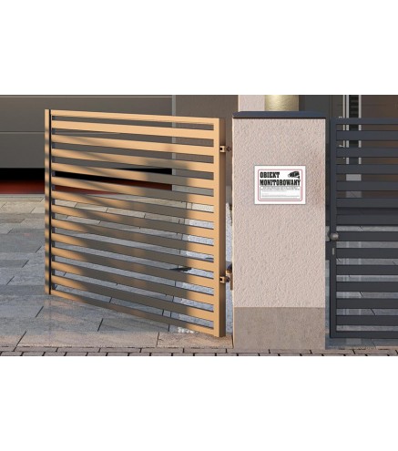 Tabliczka PCV Obiekt Monitorowany z RODO 35x25 cm