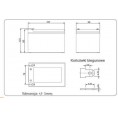 Akumulator AGM ALARMTEC serii BP 12V 12Ah