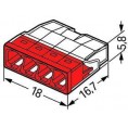 Szybkozłączka DRUT 4x 0,5-2,5mm2 WAGO 2273-204 (Paczka 100szt.)