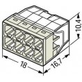 Szybkozłączka DRUT 8x 0,5-2,5mm2 WAGO 2273-208 (Paczka 50szt.)