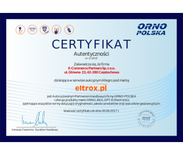 Czujnik ruchu podczerwieni ORNO OR-CR-204/B czarny