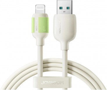 Kabel Joyroom S-A53 3A USB-A - Lightning z fluorescencyjną końcówką 1,2 m - beżowy