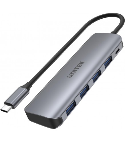 Unitek Aktywny hub USB-C 4xUSB 3.1 Gen1 microUSB