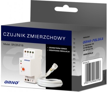 Czujnik zmierzchowy na szynę DIN ORNO OR-CR-219