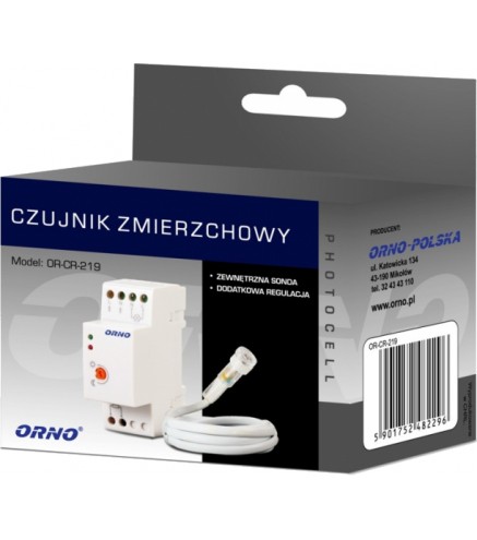 Czujnik zmierzchowy na szynę DIN ORNO OR-CR-219
