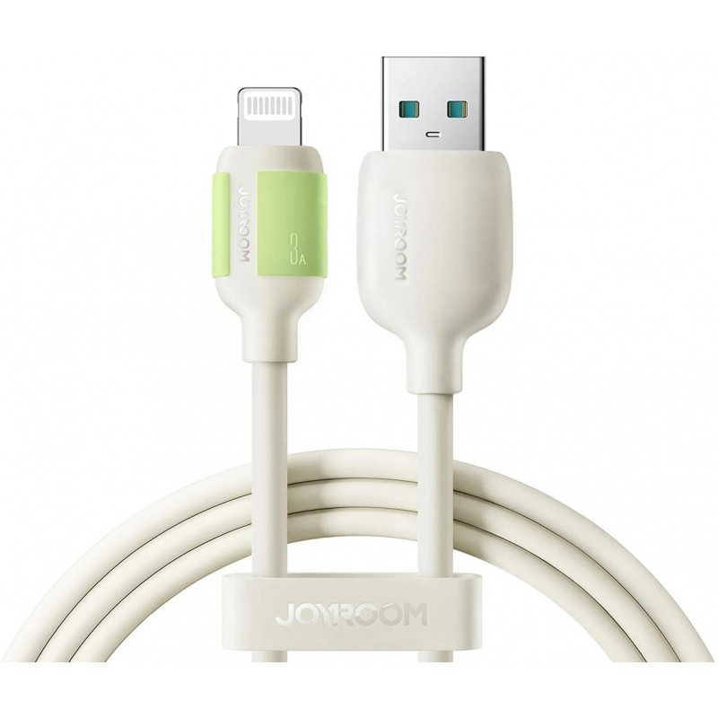Kabel Joyroom S-A53 3A USB-A - Lightning z fluorescencyjną końcówką 2 m - beżowy