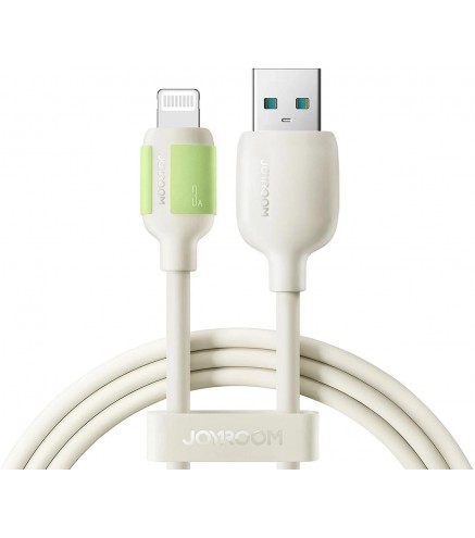 Kabel Joyroom S-A53 3A USB-A - Lightning z fluorescencyjną końcówką 2 m - beżowy