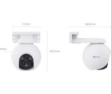Kamera IP Ezviz H80f Multi z potrójnym obiektywem 12MPx (3 x 2K+)