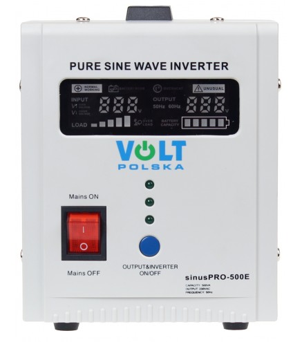 PRZETWORNICA VOLT POLSKA SINUSPRO-500E 12V 350/500W