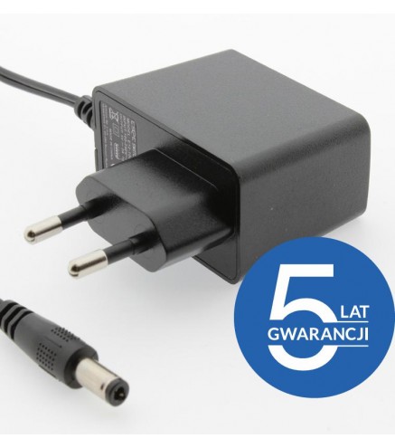 ZASILACZ WTYCZKOWY ESPE 12V 1,5A 18W WTYK PROSTY 2,1x5,5mm 5 LAT GW.