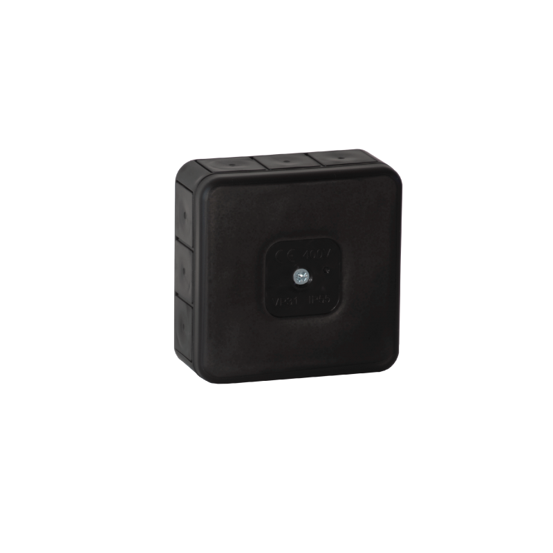 Puszka natynkowa pusta 12 wlotów VIPLAST VP-31 CZARNA IP55 85x85x37mm 031-05