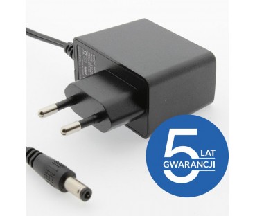 ZASILACZ WTYCZKOWY ESPE 12V 1A 12W WTYK PROSTY 2,1x5,5mm 5 LAT GW.
