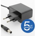 ZASILACZ WTYCZKOWY ESPE 12V 1A 12W WTYK PROSTY 2,1x5,5mm 5 LAT GW.