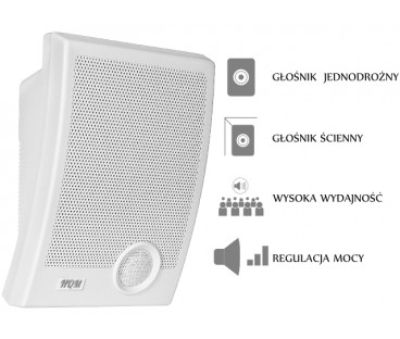 GŁOŚNIK ŚCIENNY HQM-N10165 10W 100V BIAŁY