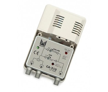 Wzmacniacz Alcad CA-210 VHF-UHF 1we/2wy wielozakresowy