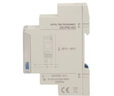 Programator elektroniczny ORNO na szynę DIN OR-PRE-433