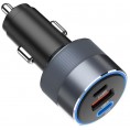 ŁADOWARKA SAMOCHODOWA Forcell F-Energy 65 W 2x USB-C 1x USB-A PD 3.0 QC 4.0 SZARA ŁADOWARKA SAMOCHODOWA Forcell F-Energy 65 W 2x USB-C 1x USB-A PD 3.0 QC 4.0 SZARA