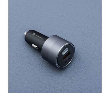 ŁADOWARKA SAMOCHODOWA Forcell F-Energy Alu 85 W 2x USB-C 1x USB-A PD 3.0 QC 4.0 SZARA