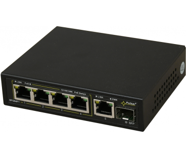 Switch 6-portowy PULSAR SFG64F1 do 4 kamer IP