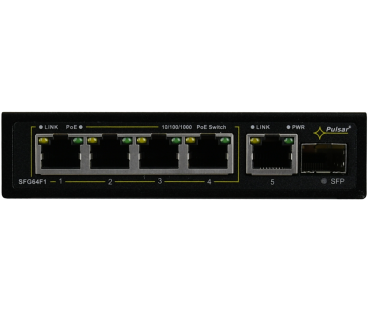 Switch 6-portowy PULSAR SFG64F1 do 4 kamer IP