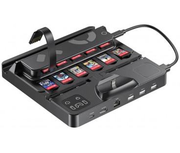 Unitek stacja ładująca Switch z przełącznikiem i czytnikiem kart do gier