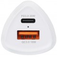 ŁADOWARKA SAMOCHODOWA Forcell Carbon CC50-1A1C 38 W 1x USB-C 1x USB-A PD 3.0 QC 3.0 BIAŁA