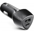 ŁADOWARKA SAMOCHODOWA Forcell Carbon CC50-1A1C 38 W 1x USB-C 1x USB-A PD 3.0 QC 3.0 CZARNA ŁADOWARKA SAMOCHODOWA Forcell Carbon CC50-1A1C 38 W 1x USB-C 1x USB-A PD 3.0 QC 3.0 CZARNA