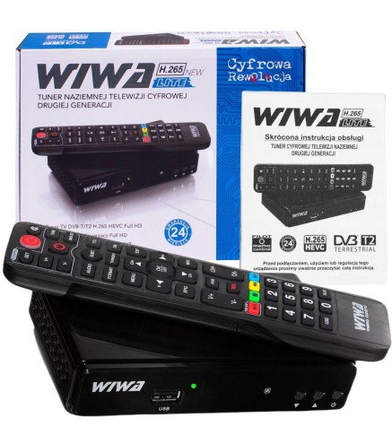 Tuner DVB-T/T2 WIWA H.265 LITE