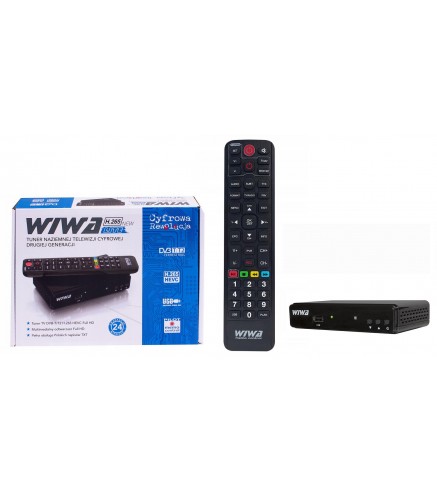 Tuner DVB-T/T2 WIWA H.265 LITE