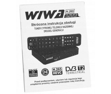 Tuner DVB-T/T2 WIWA H.265 LITE